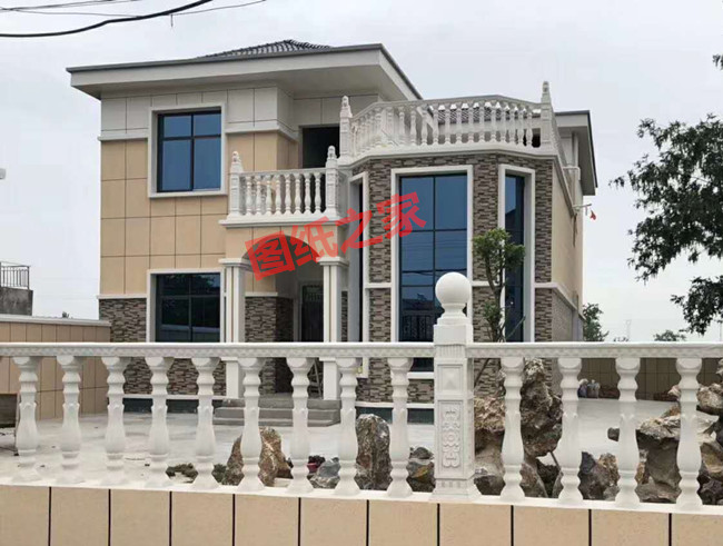 二层复式小别墅设计图,楼中楼结构,外观漂亮,简单