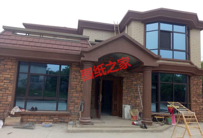 地中海风格二层别墅设计图及效果图，外观有格调
