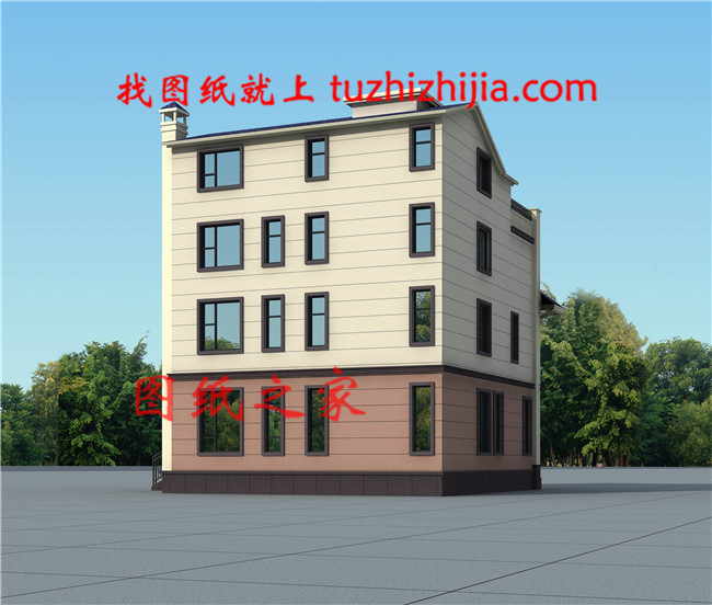 经典实用95平米农村自建四层小别墅，带电梯