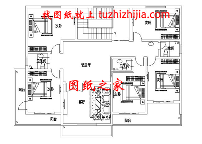 16米x11米屋顶带老虎窗自建二层别墅