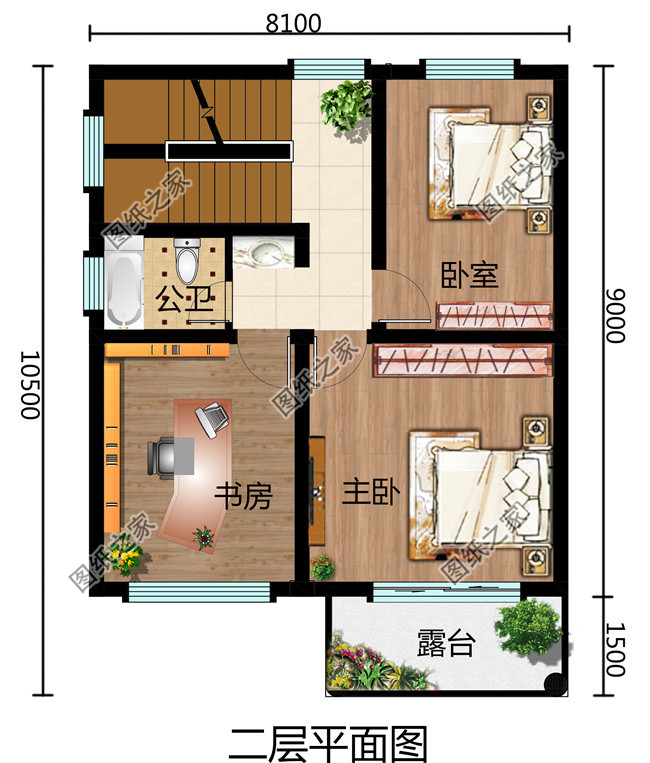 占地70平方米的三层独栋别墅设计图，小户型自建房屋效果图