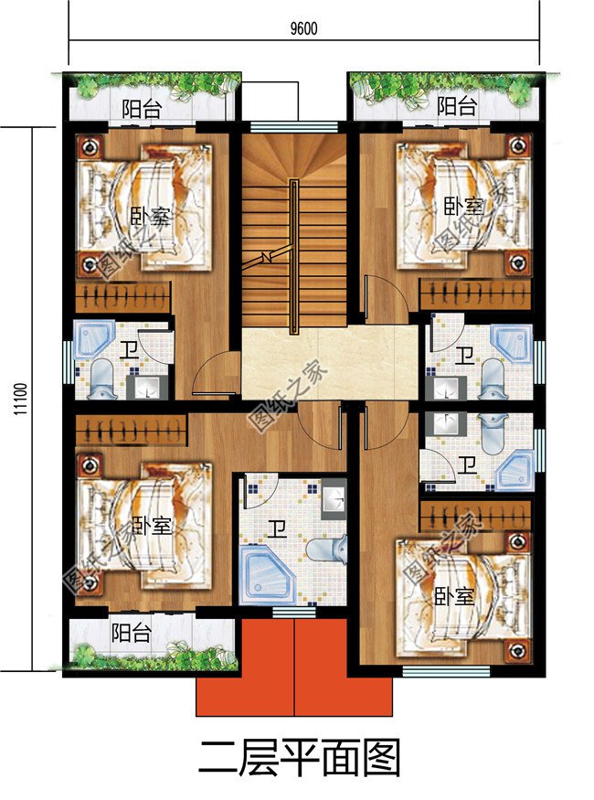 私人经济小别墅设计图，农村自建小洋楼100平左右户型