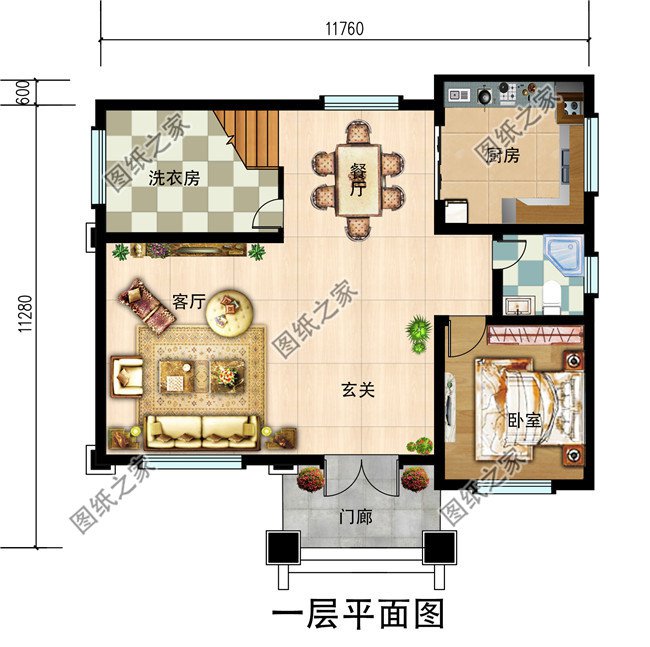 3层20万农村自建房设计图，占地110平米
