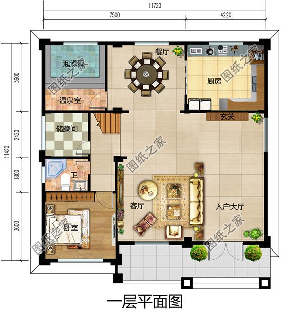好看的三层楼别墅图片及全套建筑施工设计图纸