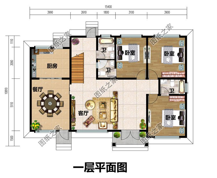 27万二层自建别墅设计图