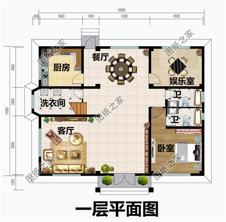 50万左右农村三层别墅设计图
