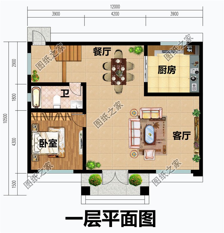 108平方米新中式小户型二层