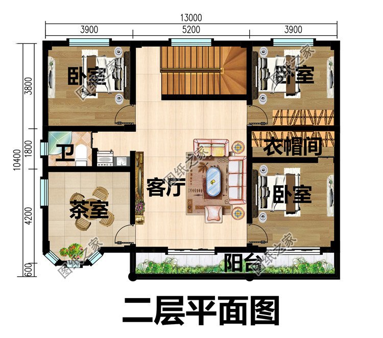 简简单单的二层楼房的设计图