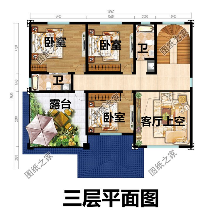 高端欧式三层别墅图纸设计