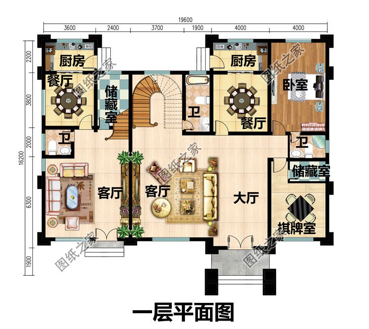 新款欧式高端三层别墅设计图
