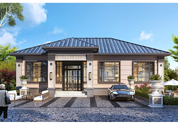<b>农村一层四开间自建别墅，美丽住宅如诗如画里15米乘10米</b>